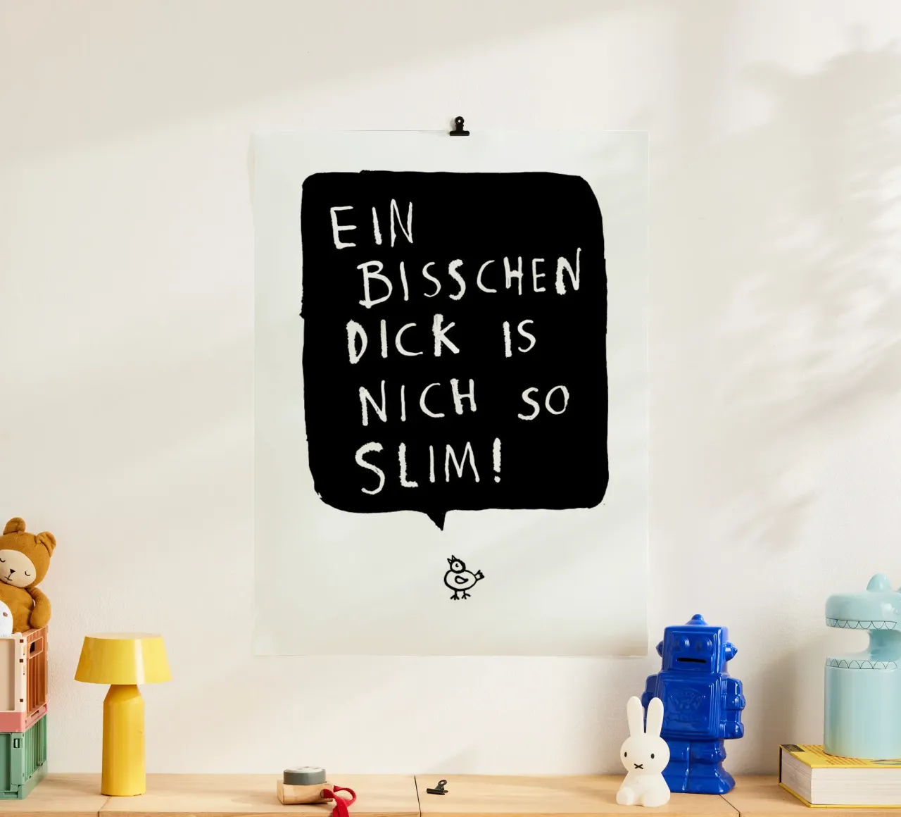 Slim poster con telaio in legno da typealive