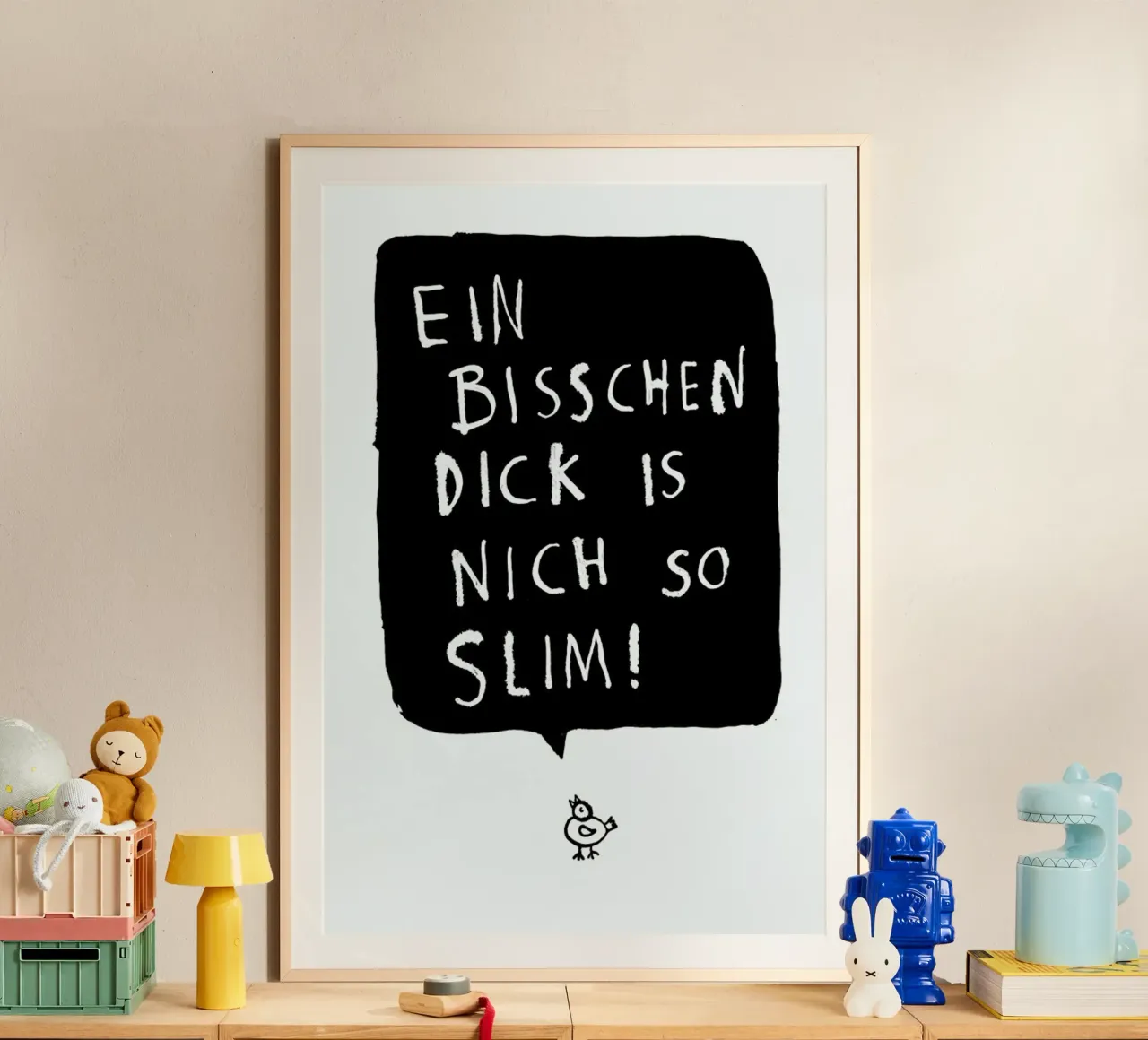Slim poster con telaio in legno da typealive