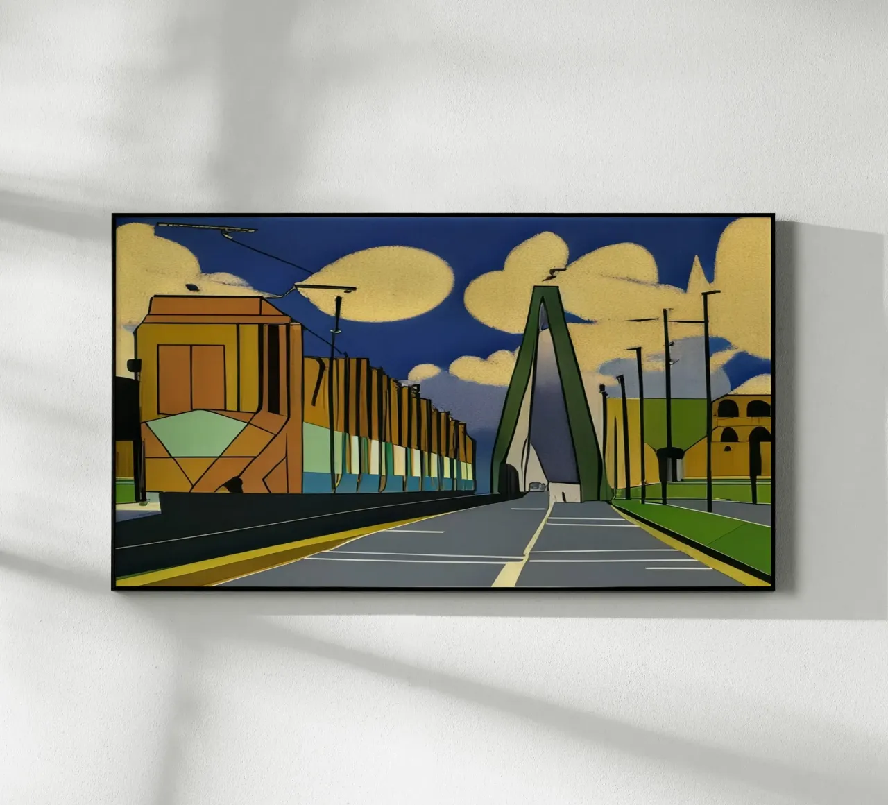 Tram sul ponte_2 plexiglass da Abstract Art by LK