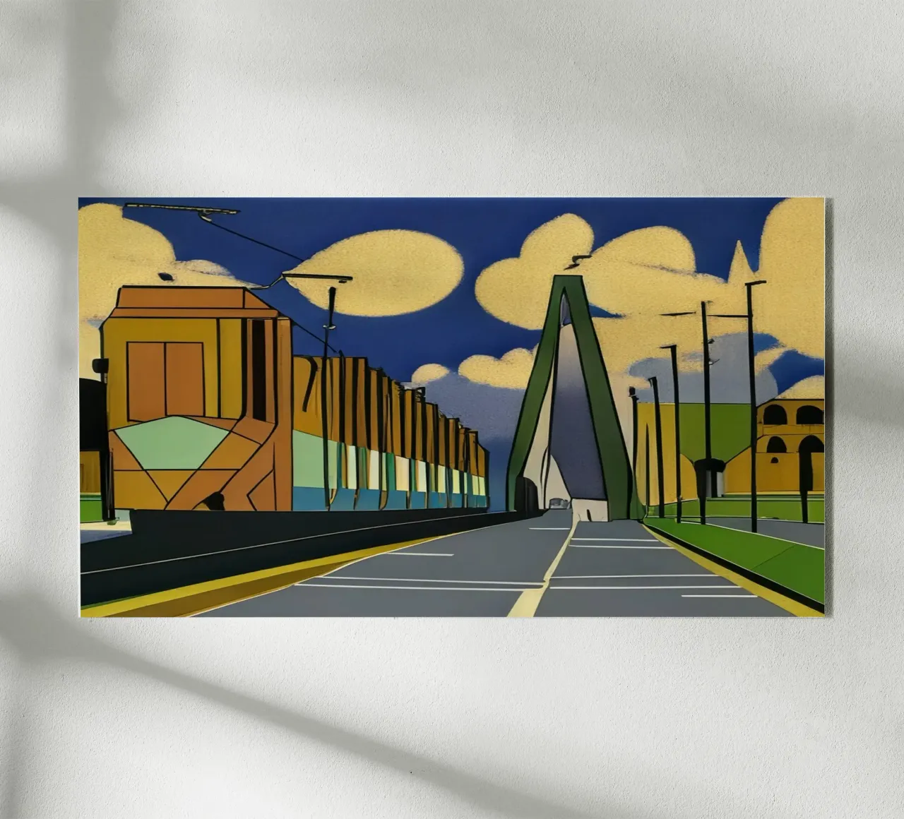 Tram sul ponte_2 plexiglass da Abstract Art by LK