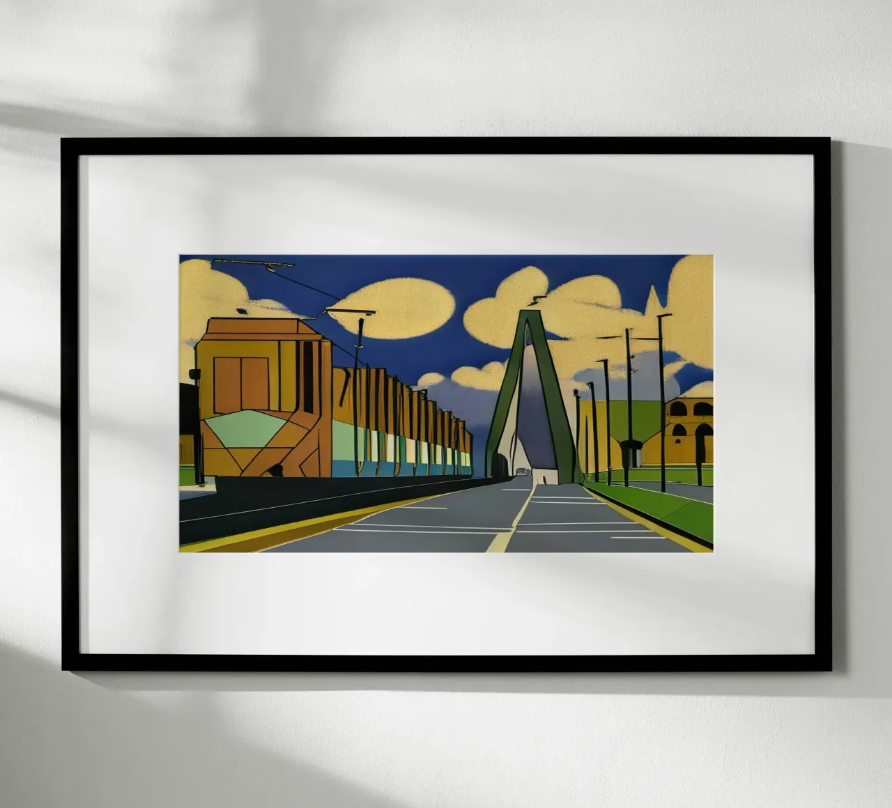 Tram sul ponte_2 carta hahnemühle da Abstract Art by LK