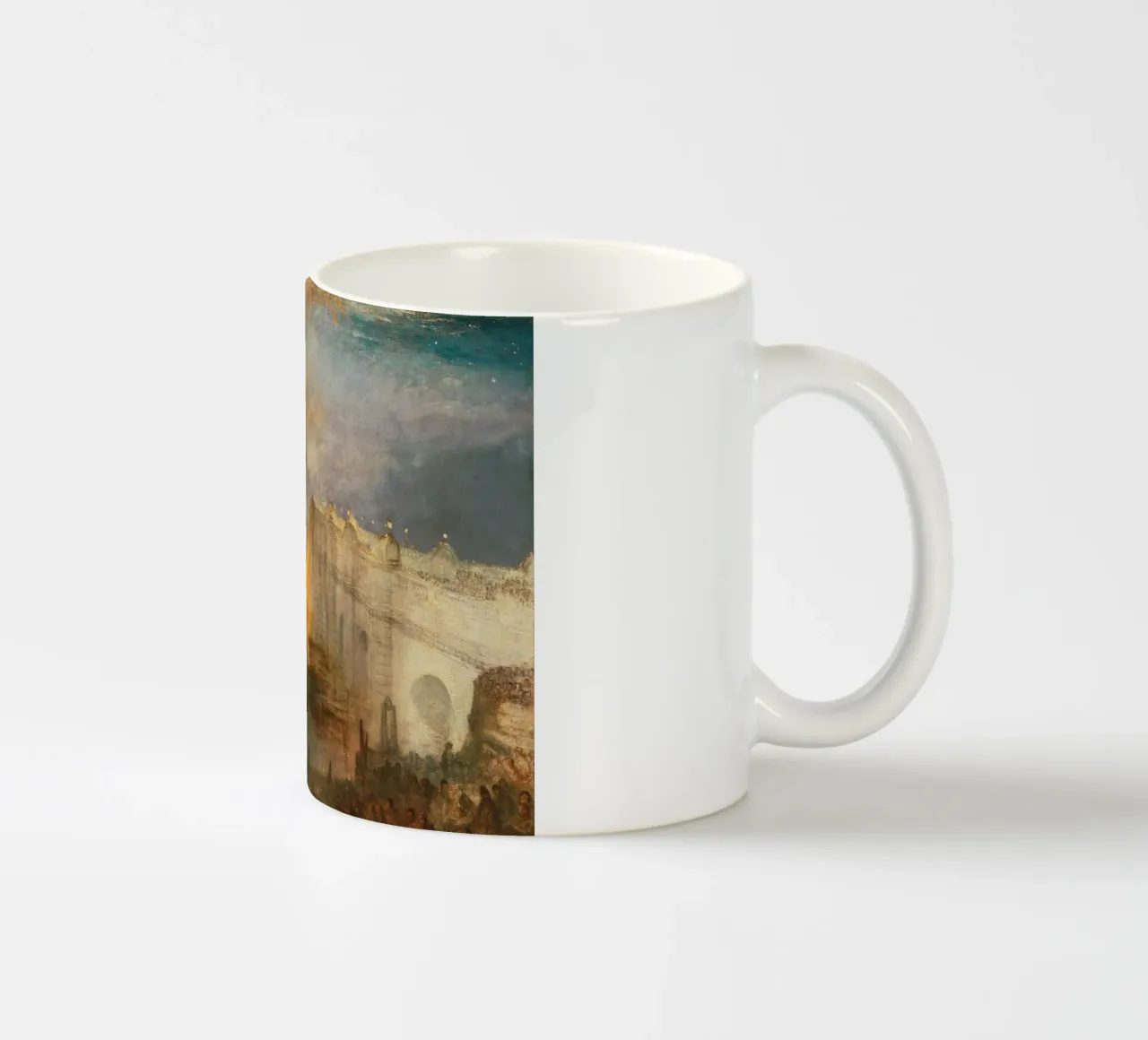 William Turner - L'incendio delle Camere del Parlamento tazza in ceramica da Timeless Artworks