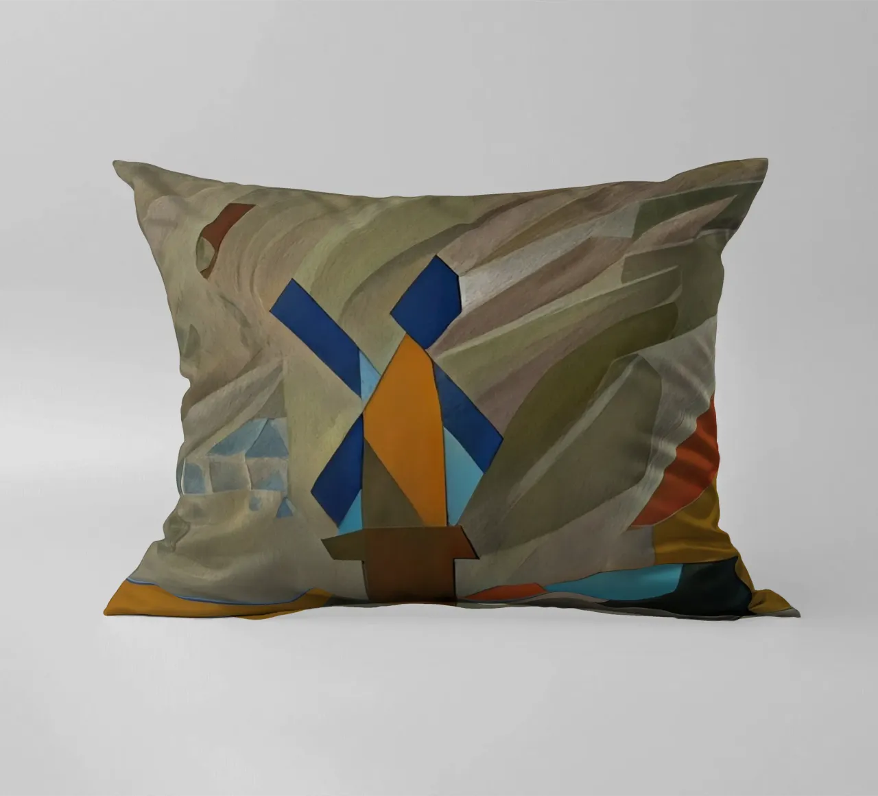 Mulino al tramonto cuscino da Abstract Art by LK
