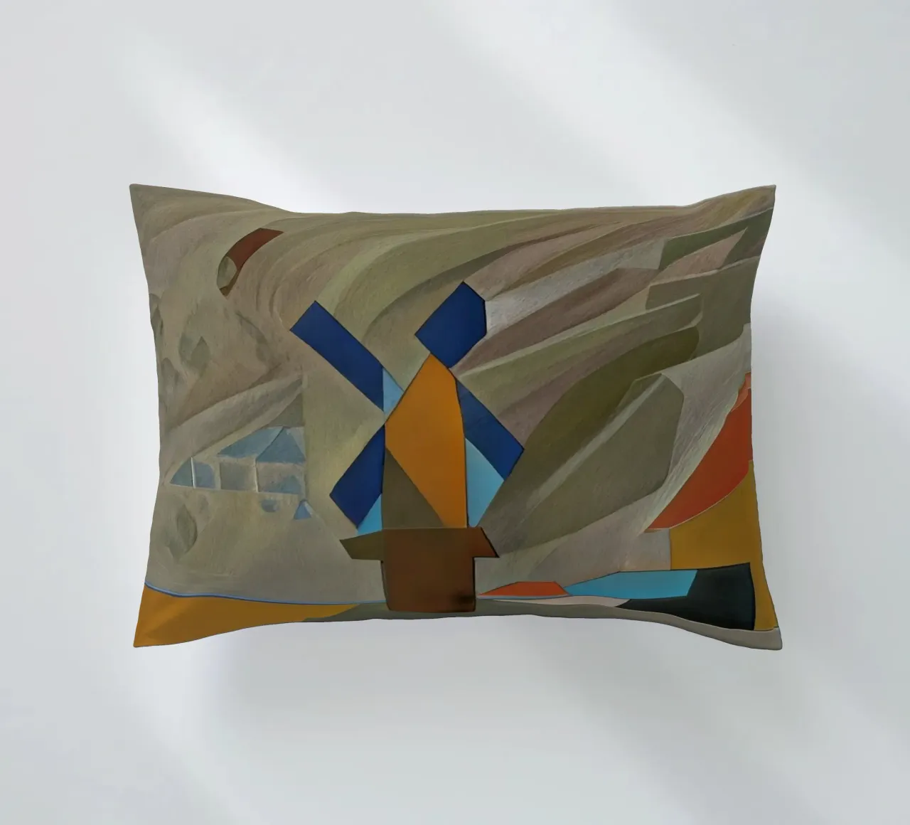 Mulino al tramonto cuscino da Abstract Art by LK