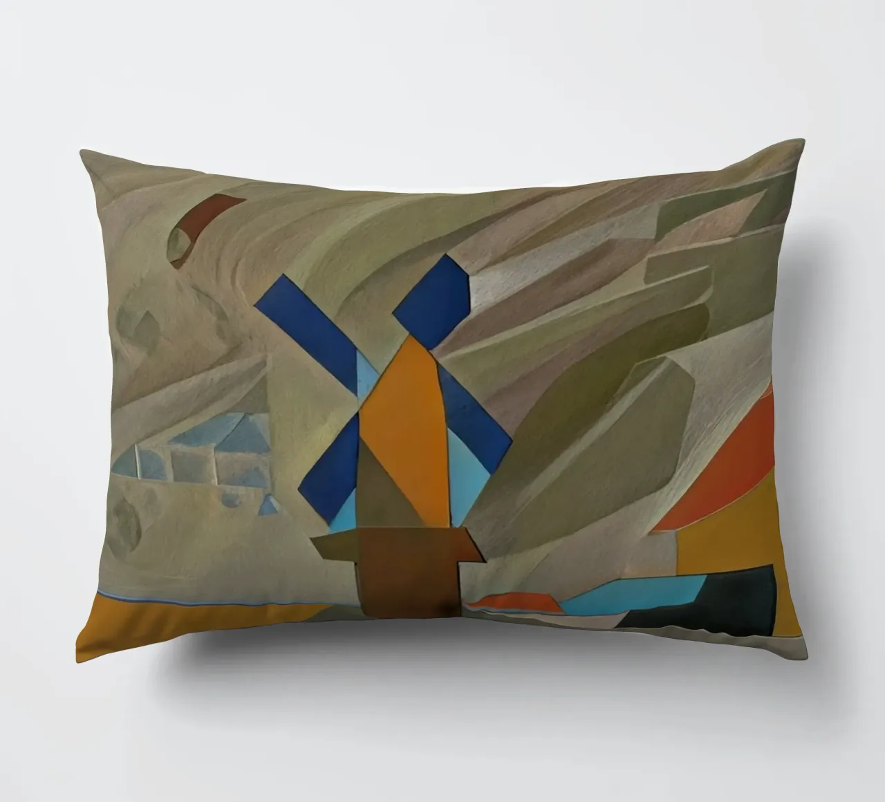 Mulino al tramonto cuscino da Abstract Art by LK