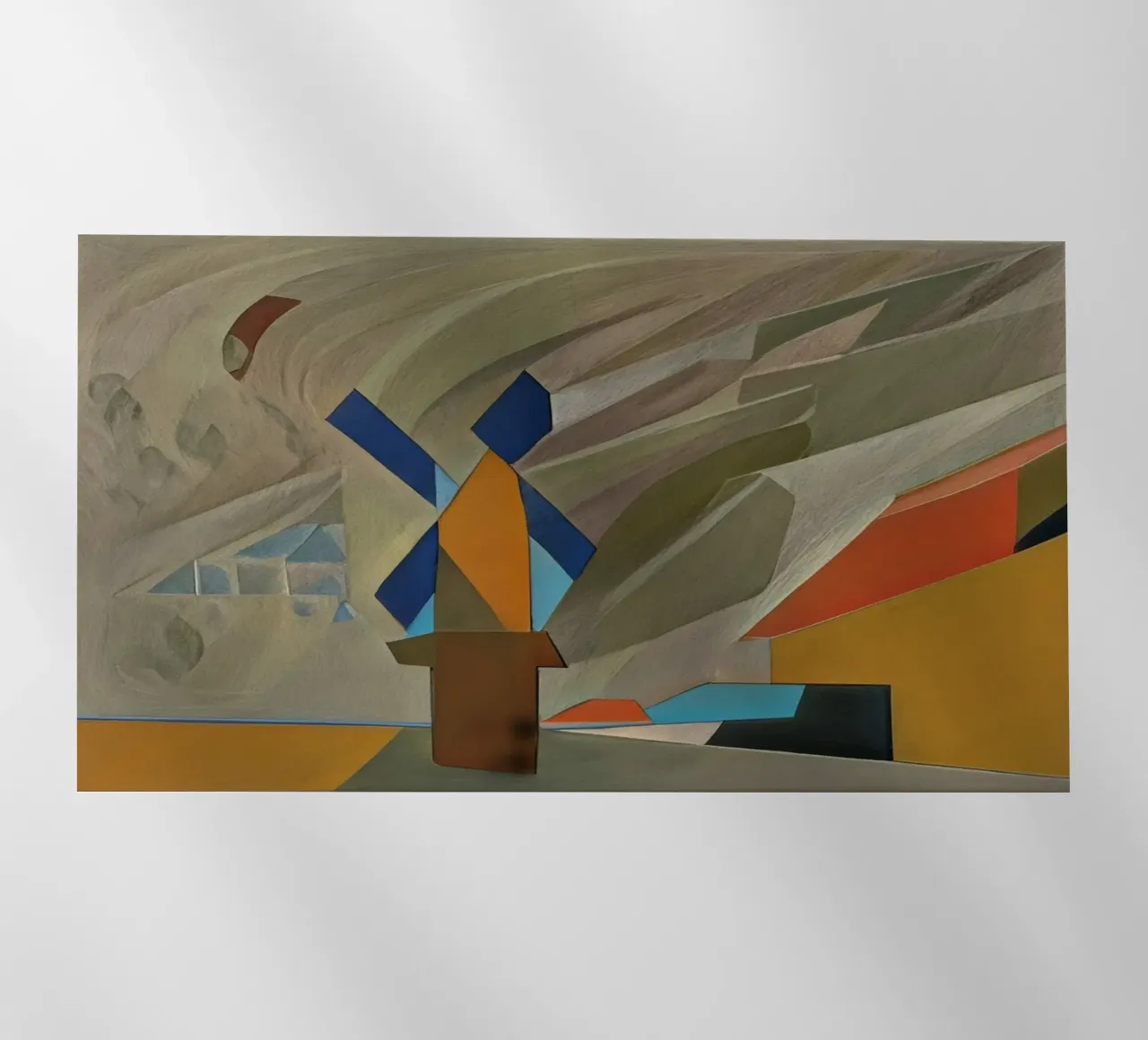 Mulino al tramonto pellicola backlit da Abstract Art by LK