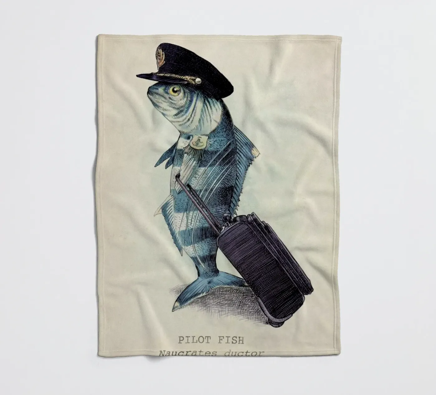 The Pilot Fleecedecke von Eric Fan