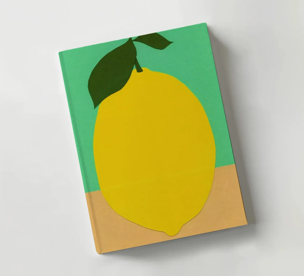 Lemon with Two Leaves notebook by Rosi Feist