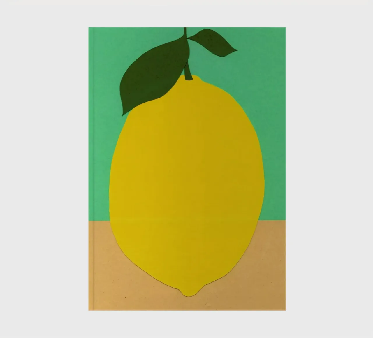 Lemon with Two Leaves notebook by Rosi Feist