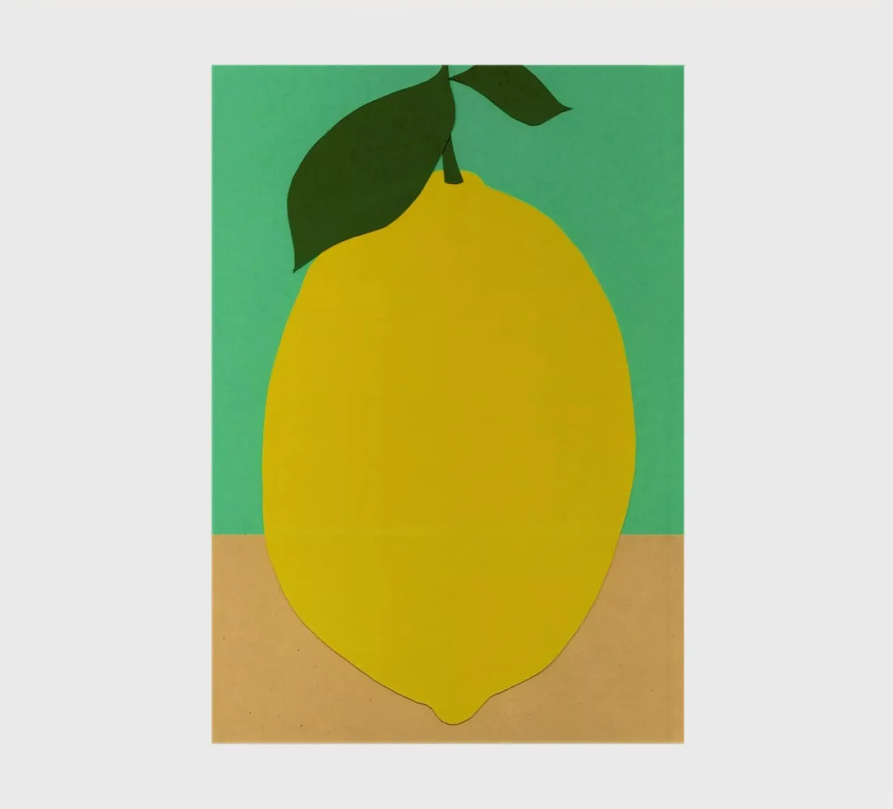 Lemon with Two Leaves notebook by Rosi Feist