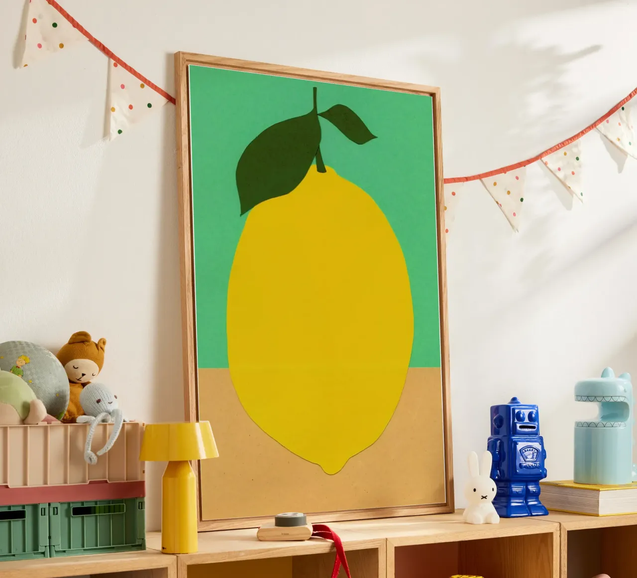 Lemon with Two Leaves plexiglass da Rosi Feist