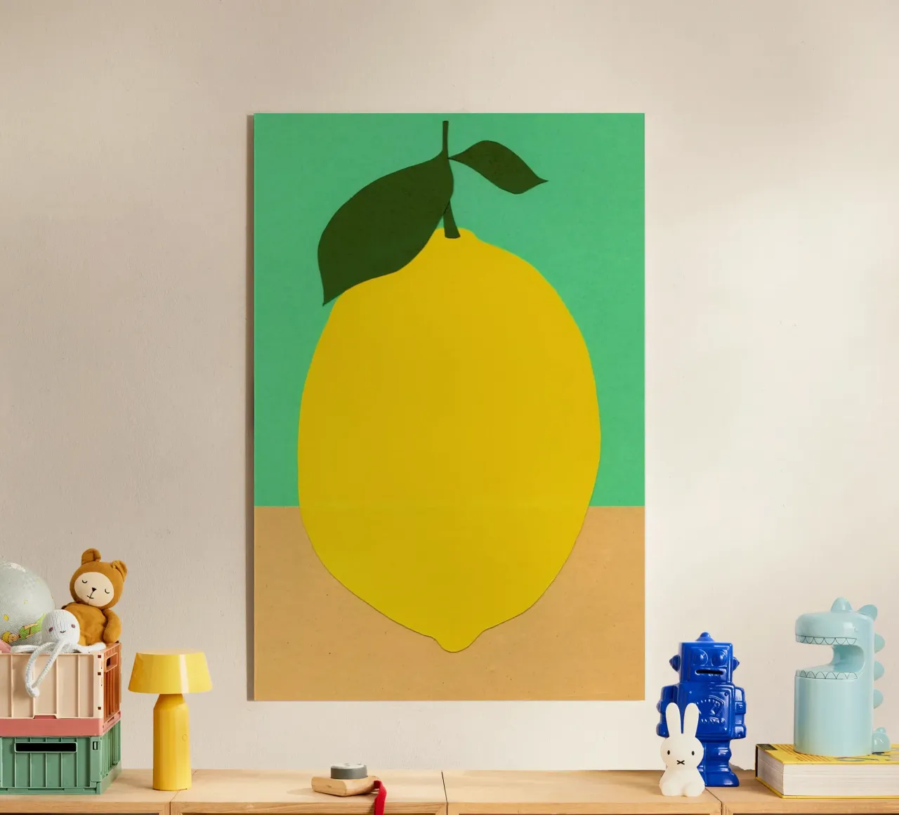 Lemon with Two Leaves plexiglass da Rosi Feist