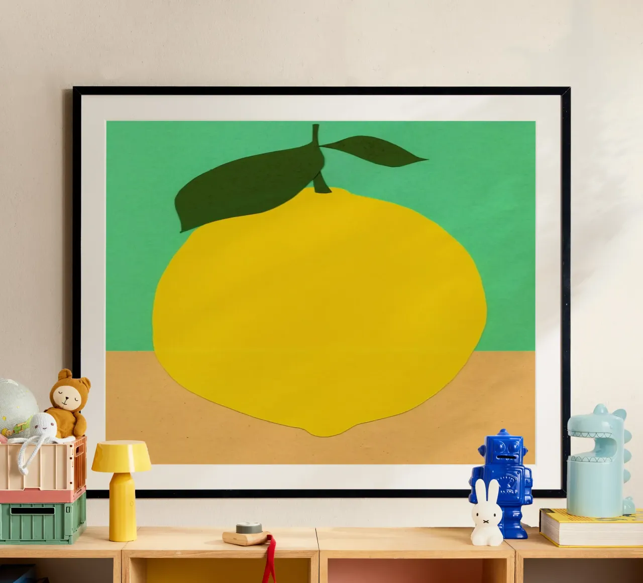 Lemon with Two Leaves carta hahnemühle da Rosi Feist
