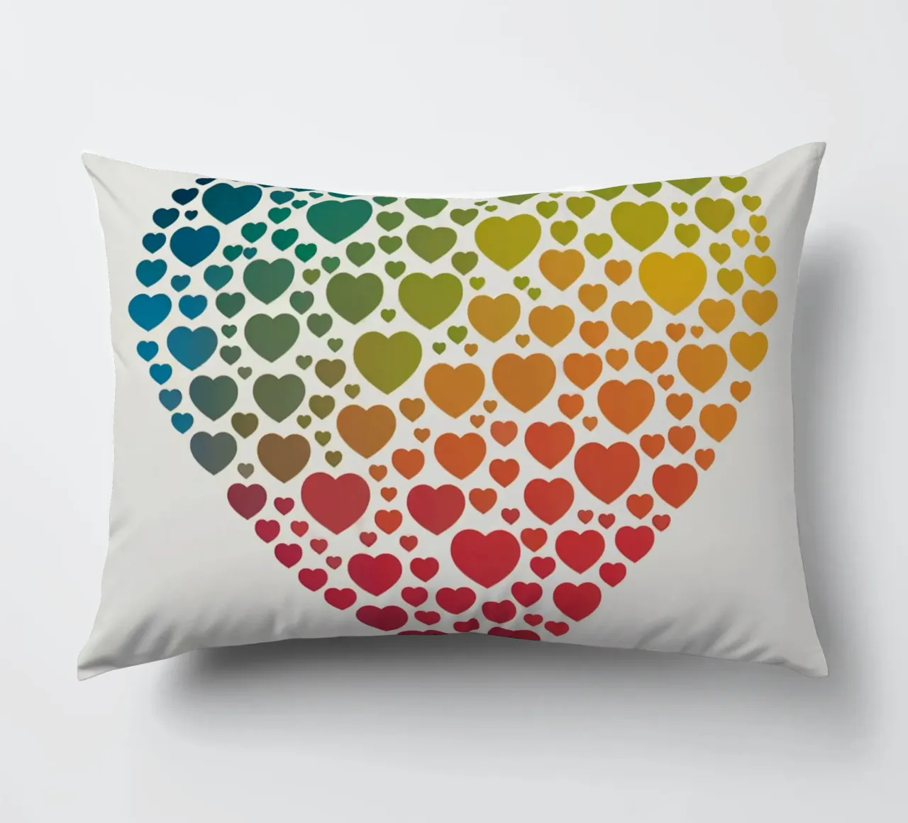 Cuore d'arcobaleno cuscino da logic
