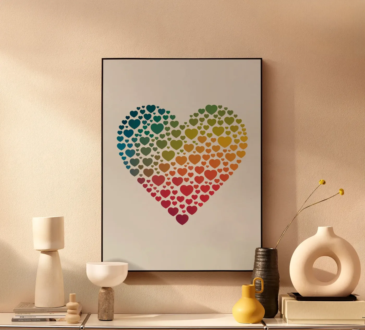 Regenbogenherz Acryl-Glas von logic