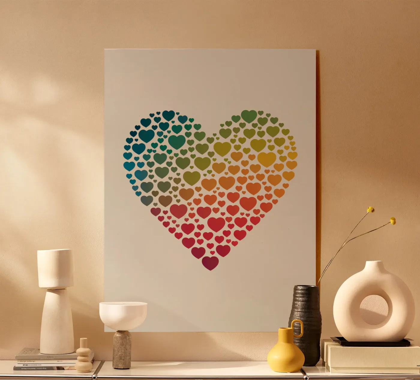 Regenbogenherz Acryl-Glas von logic