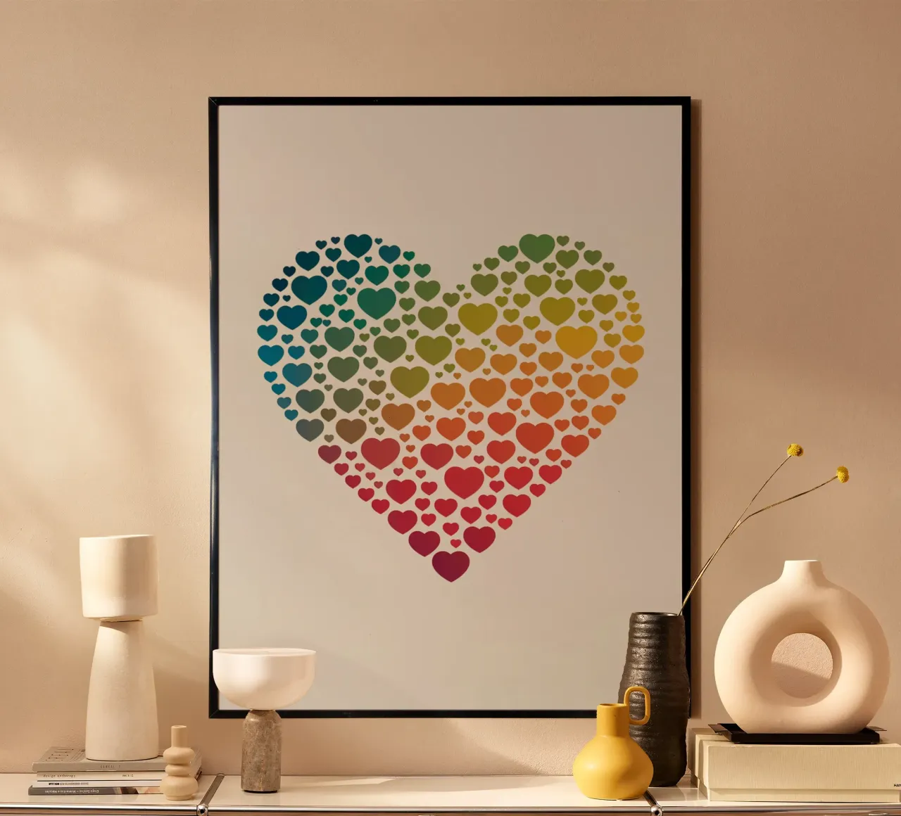Cuore d'arcobaleno carta hahnemühle da logic