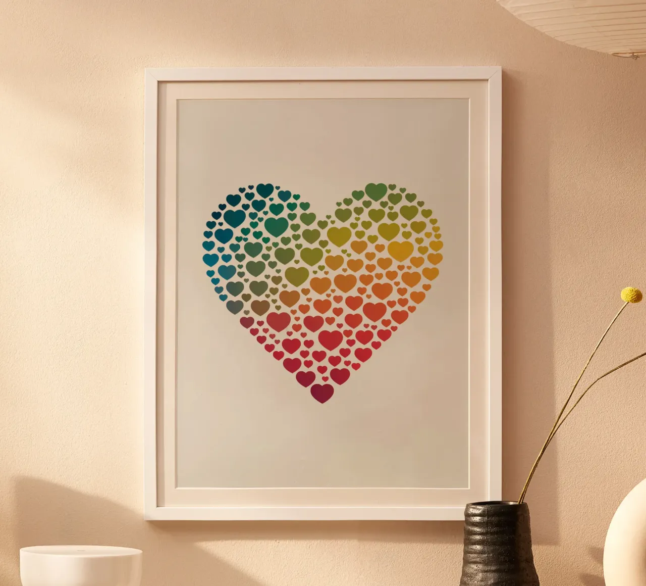 Cuore d'arcobaleno carta hahnemühle da logic