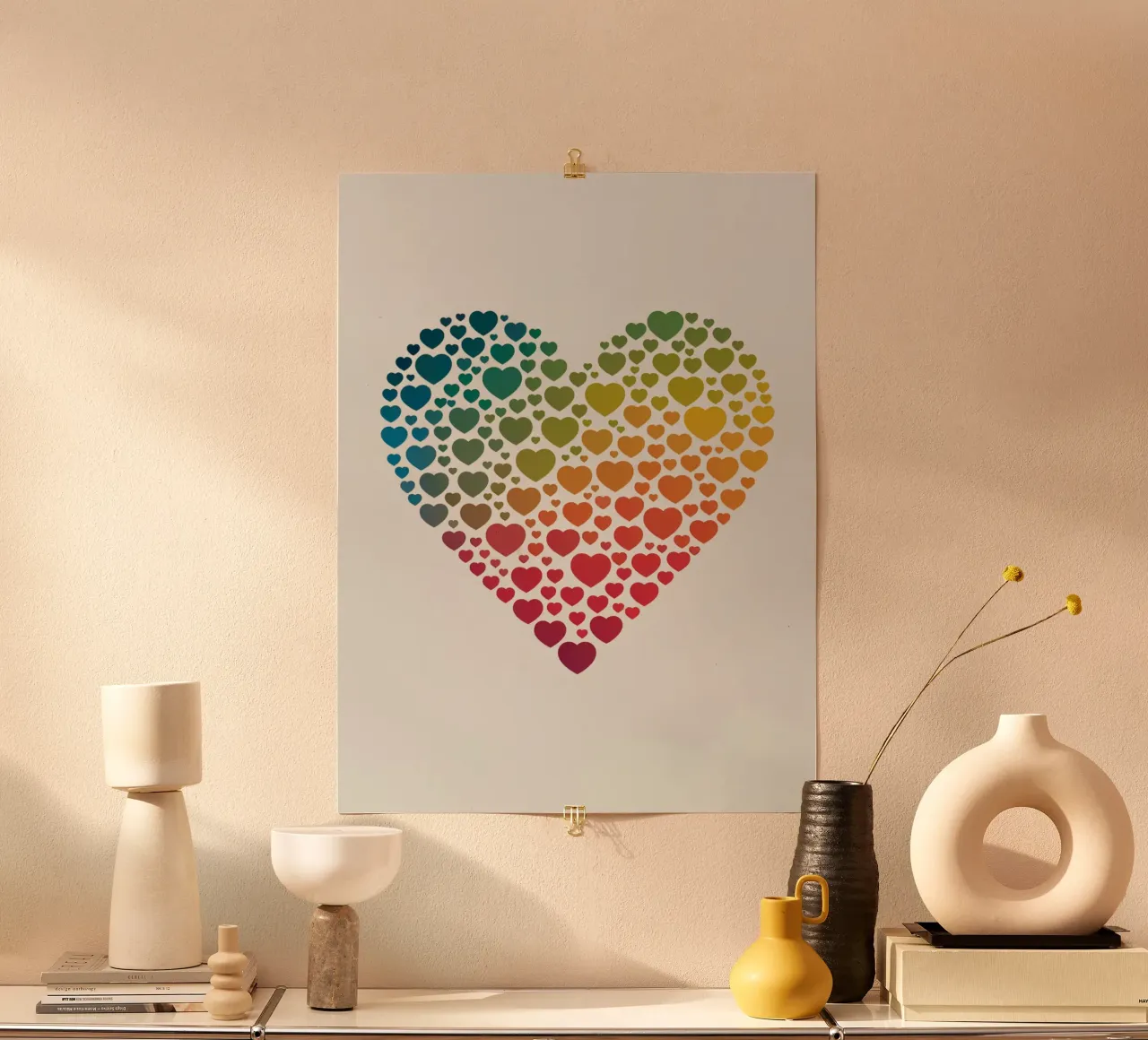 Cuore d'arcobaleno poster da logic