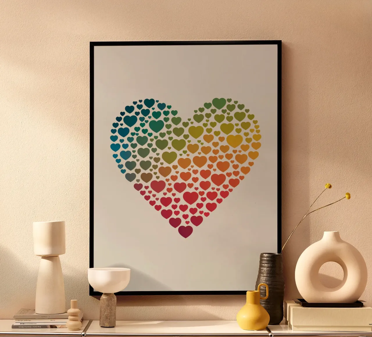 Cuore d'arcobaleno carta hahnemühle da logic