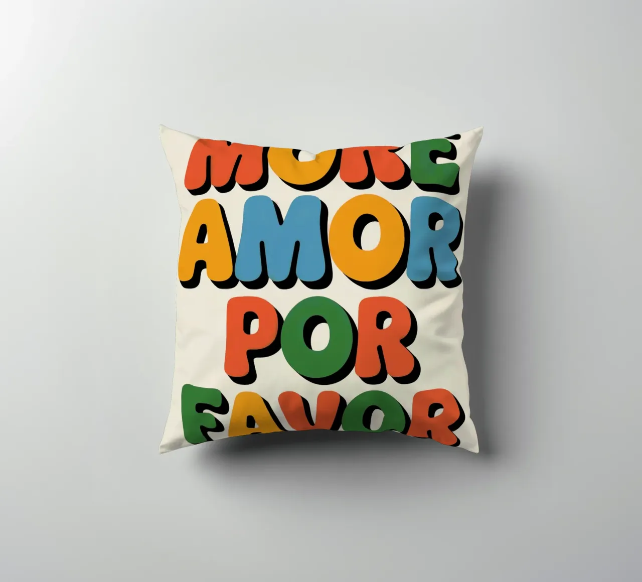 Più amore per favore cuscino da logic