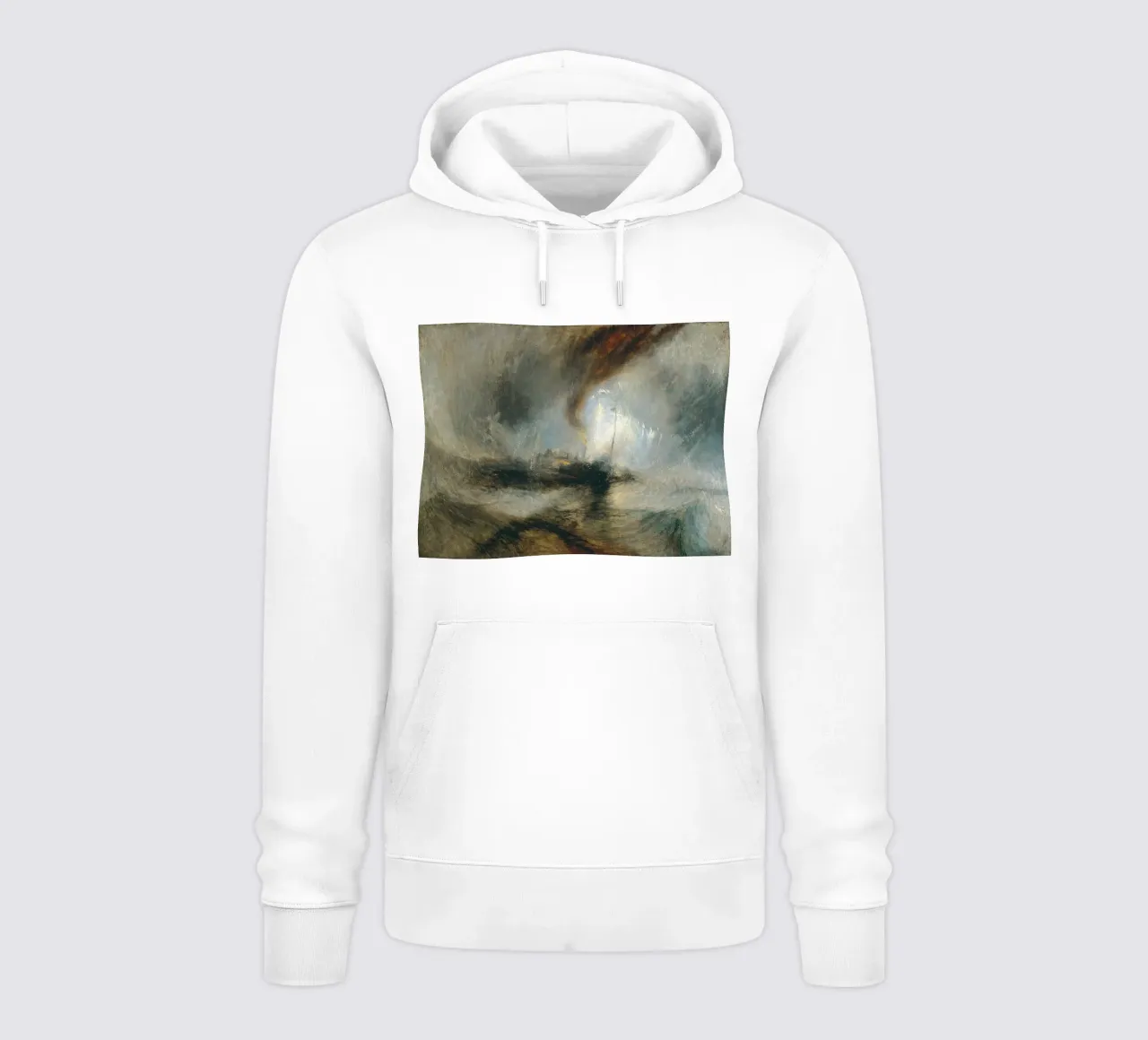 Turner - Tempesta di neve, battello a vapore al largo della bocca di un porto felpa con cappuccio da Timeless Artworks