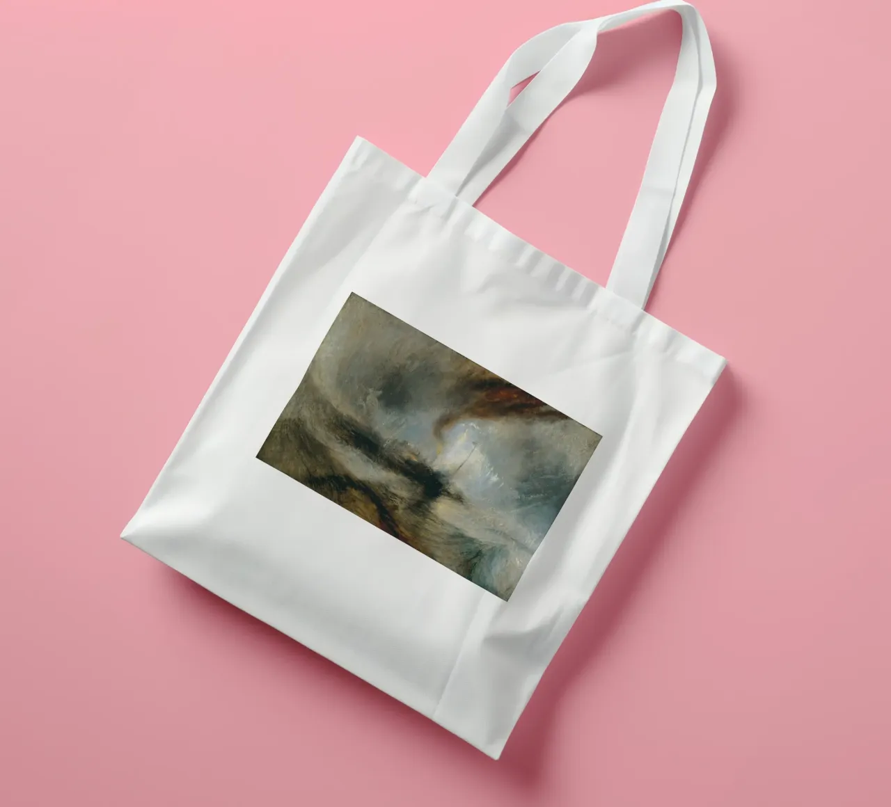 Turner - Schneesturm, Dampfschiff vor einer Hafenmündung Jutebeutel von Timeless Artworks