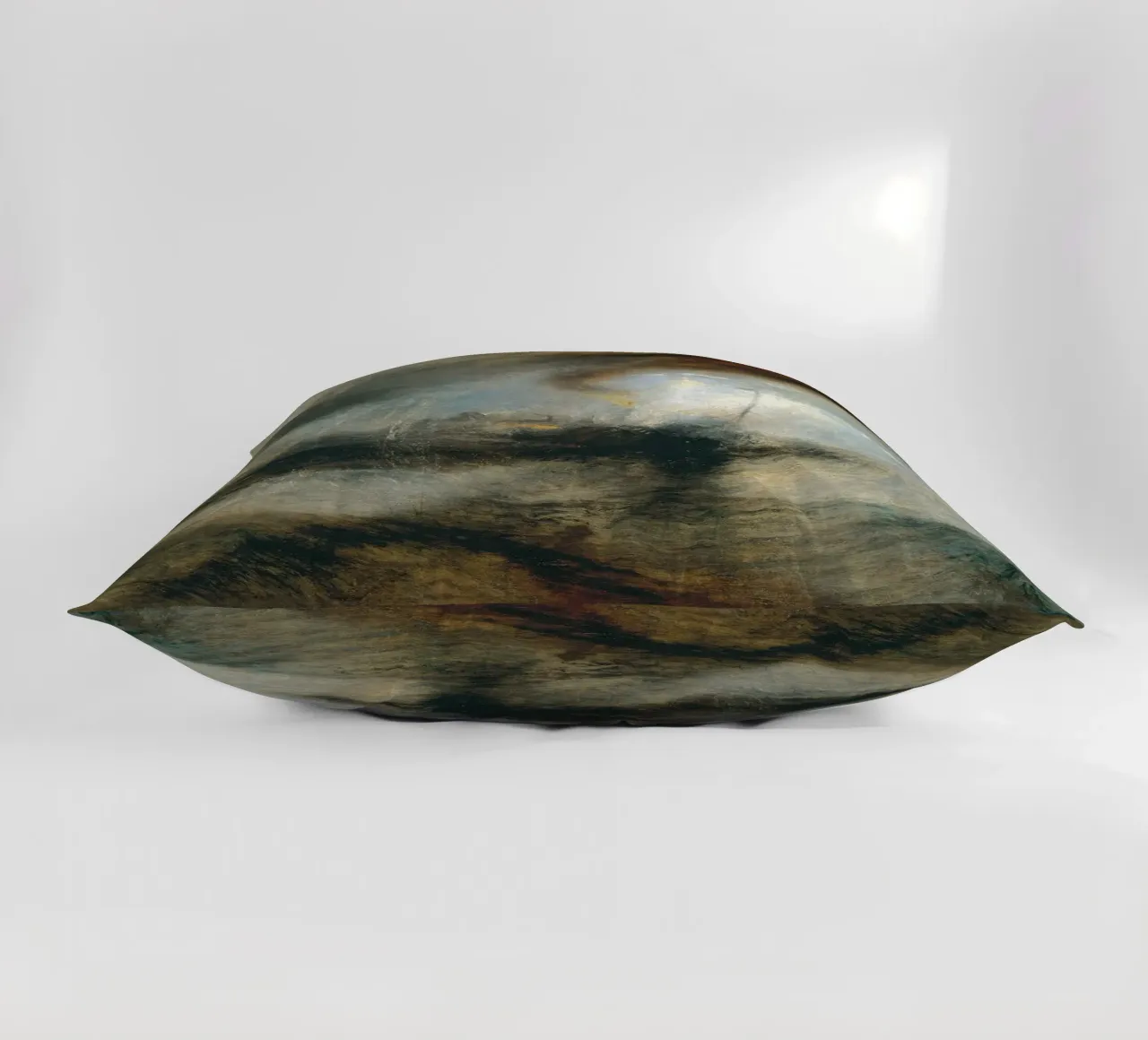 Turner - Snow Storm, Steam Boat off a Harbour's Mouth decorative cushion by Timeless Artworks