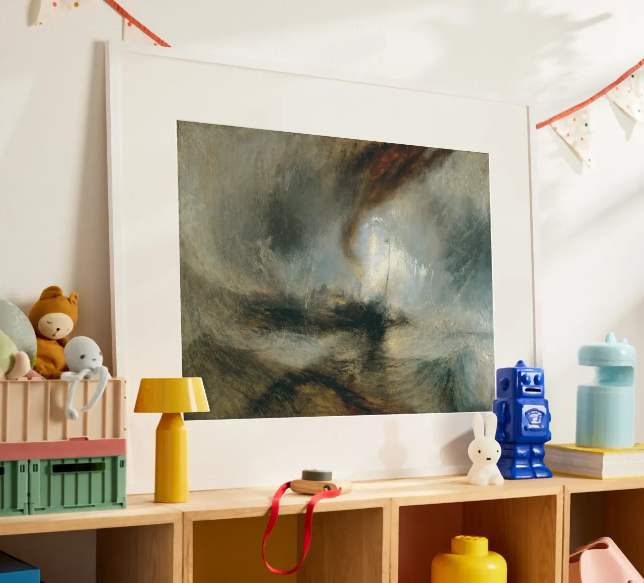 Turner - Schneesturm, Dampfschiff vor einer Hafenmündung Hahnemühle von Timeless Artworks