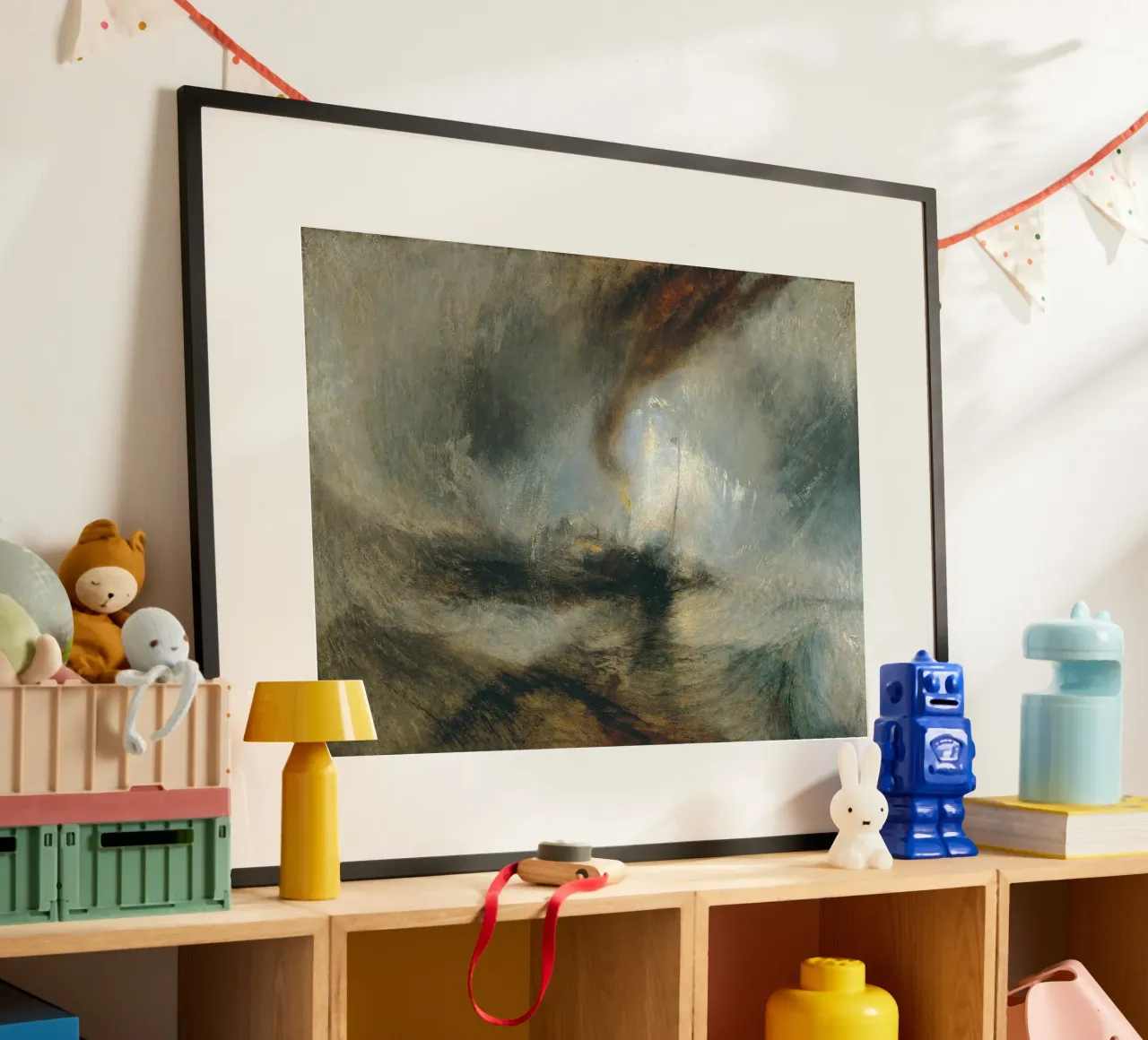 Turner - Schneesturm, Dampfschiff vor einer Hafenmündung Hahnemühle von Timeless Artworks