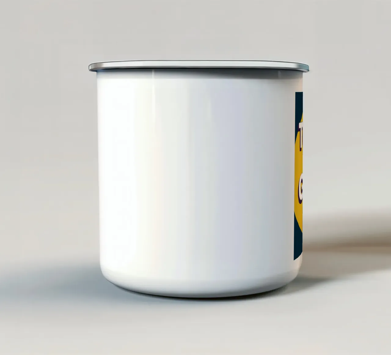 Oggi è un buon giorno tazza in smalto da logic