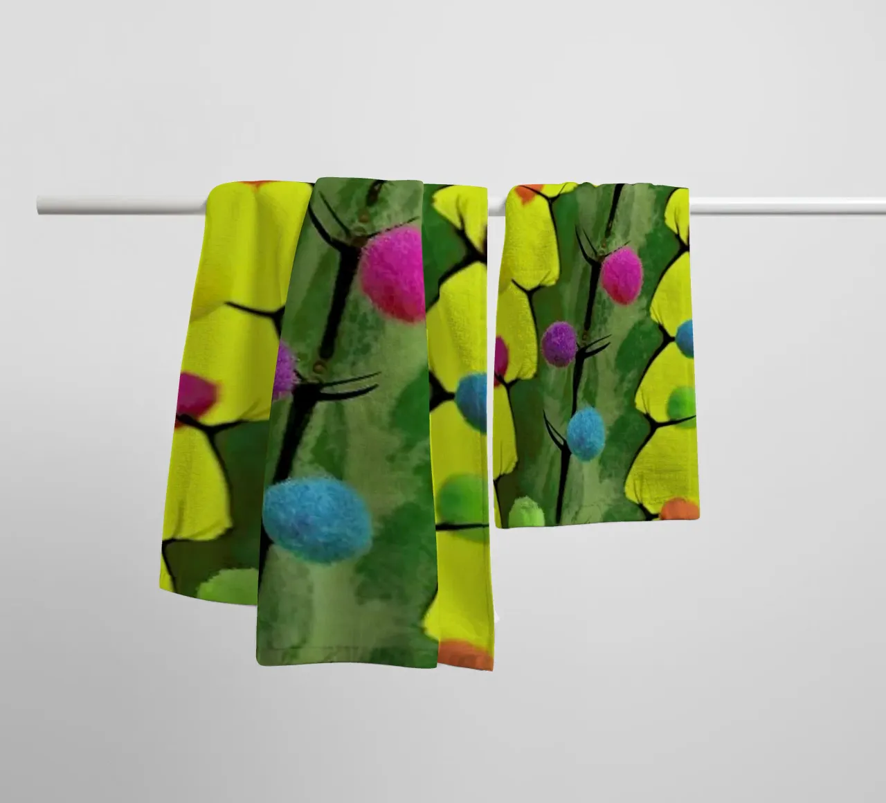Send in the Clowns towel by Juj Winn