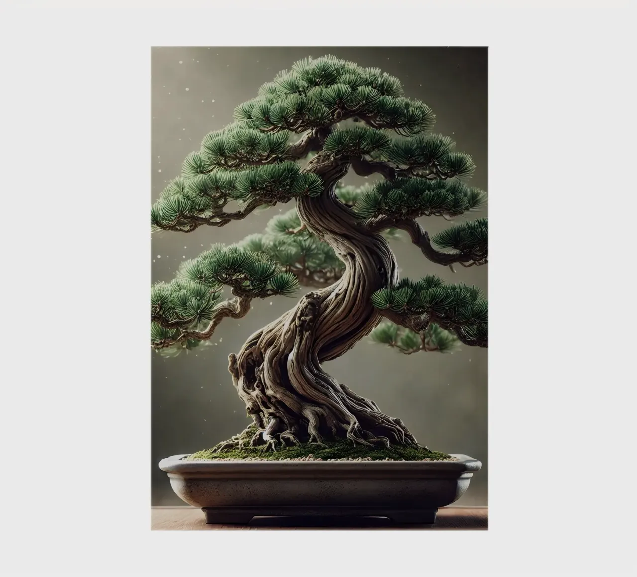 Pine bonsai - a symbol of stability and tranquillity notebook by scHio