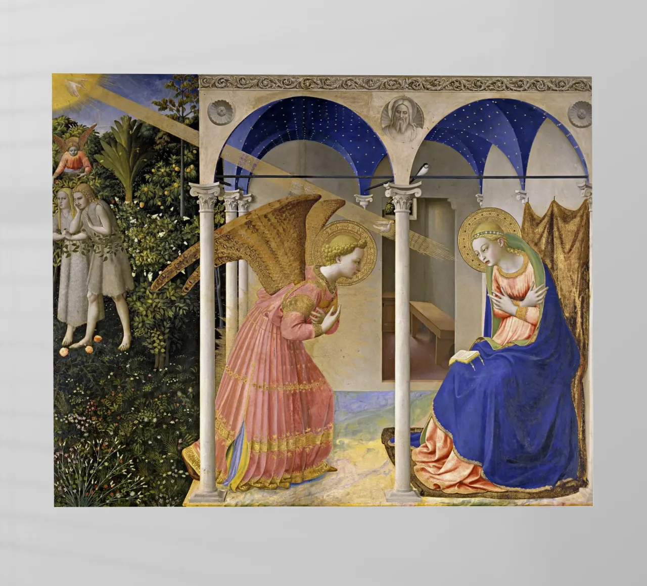 Fra Angelico (Guido di Pietro) Annunciation pellicola backlit da Timeless Artworks