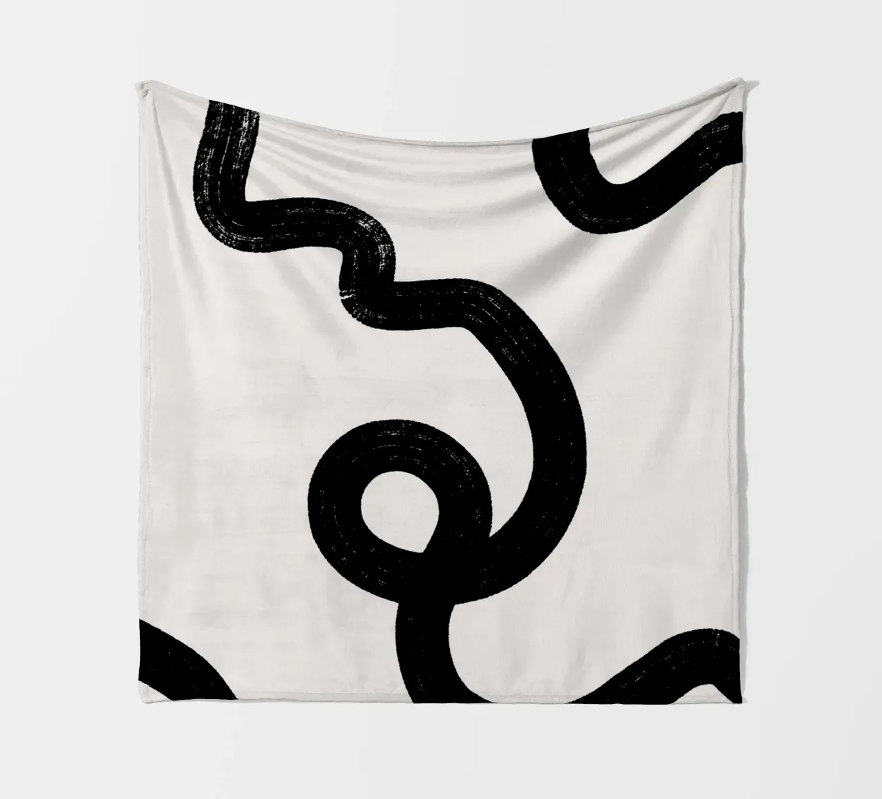 Abstract black lines coperta in pile da BAINAI