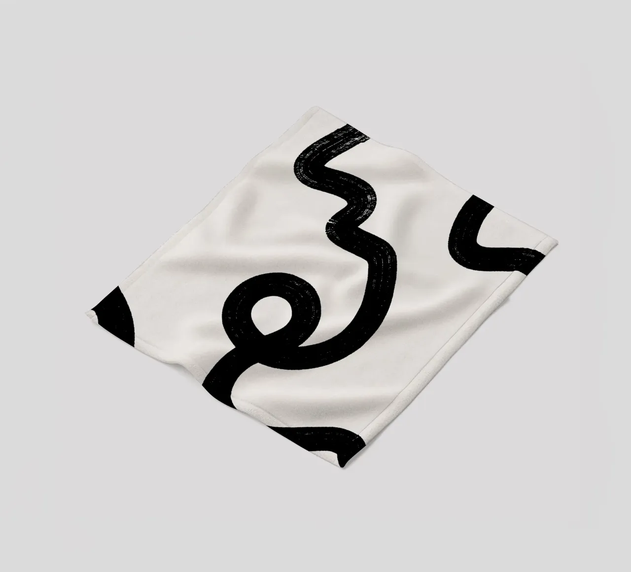 Abstract black lines coperta in pile da BAINAI