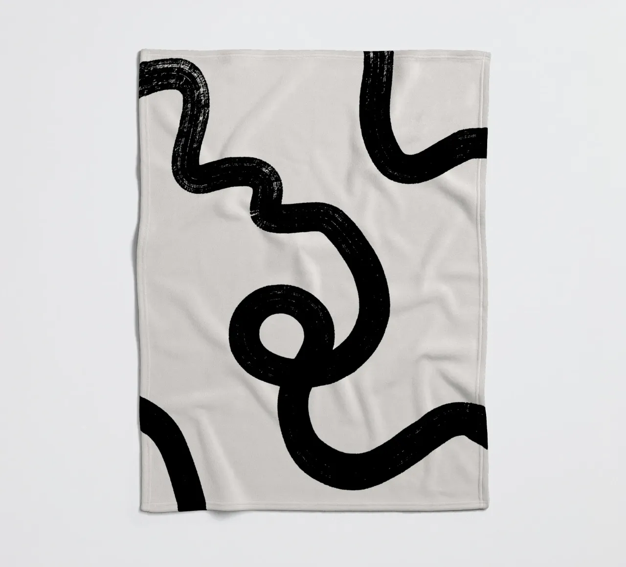 Abstract black lines coperta in pile da BAINAI