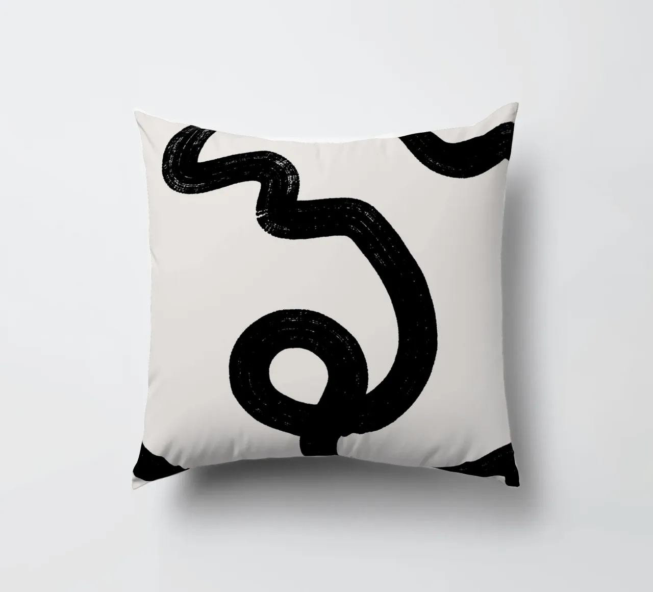 Abstract black lines cuscino da BAINAI