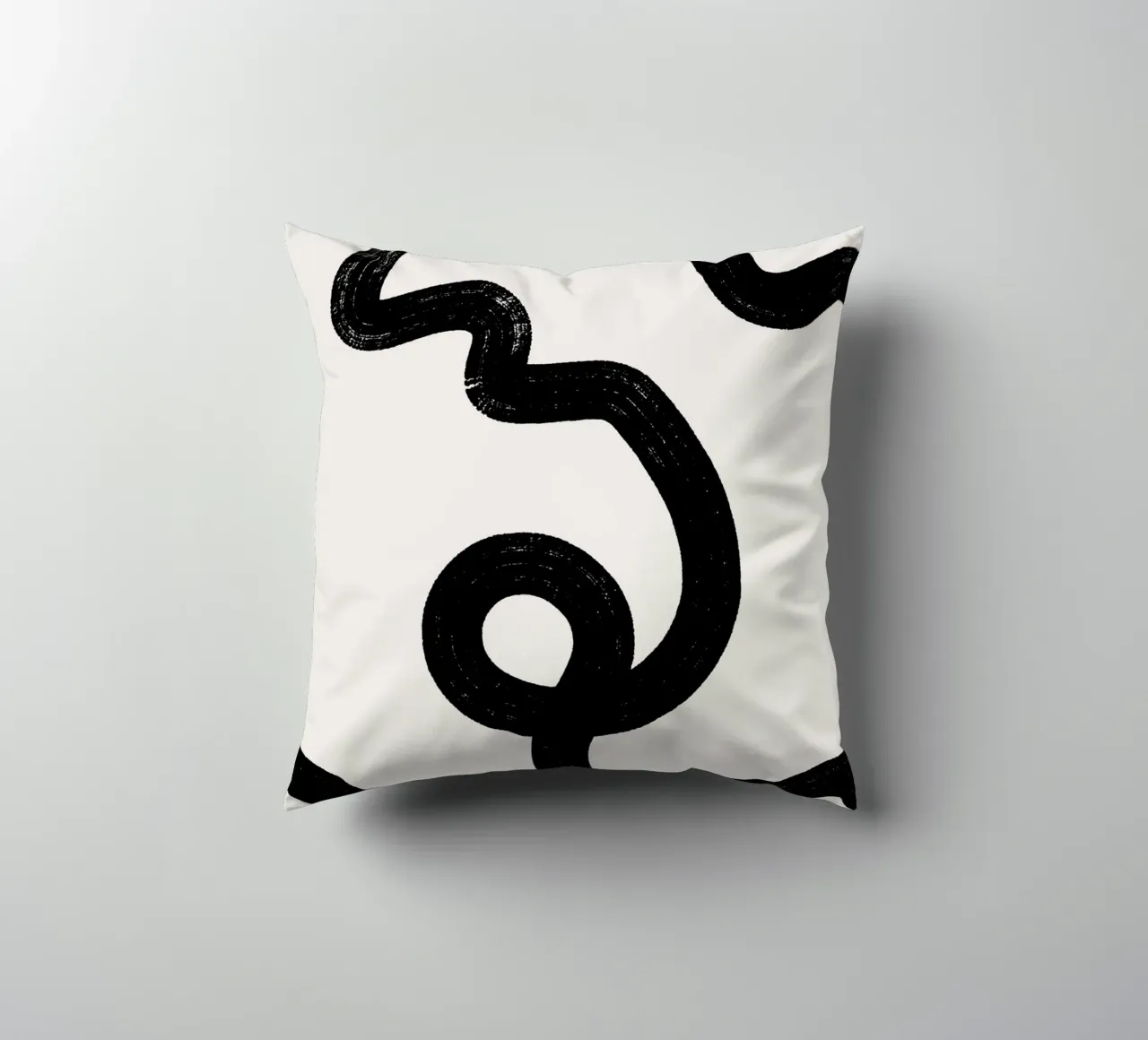 Abstract black lines cuscino da BAINAI