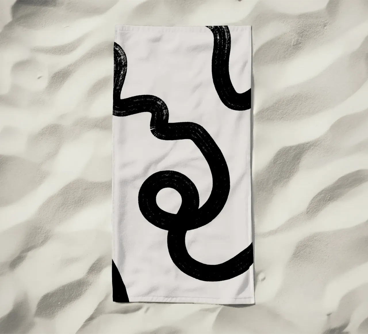 Abstract black lines telo mare da BAINAI