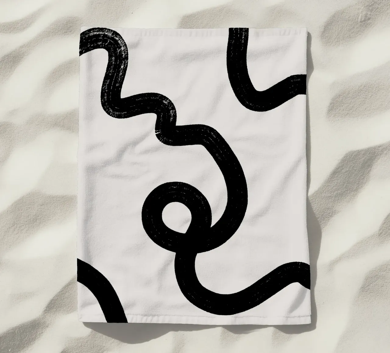 Abstract black lines telo mare da BAINAI