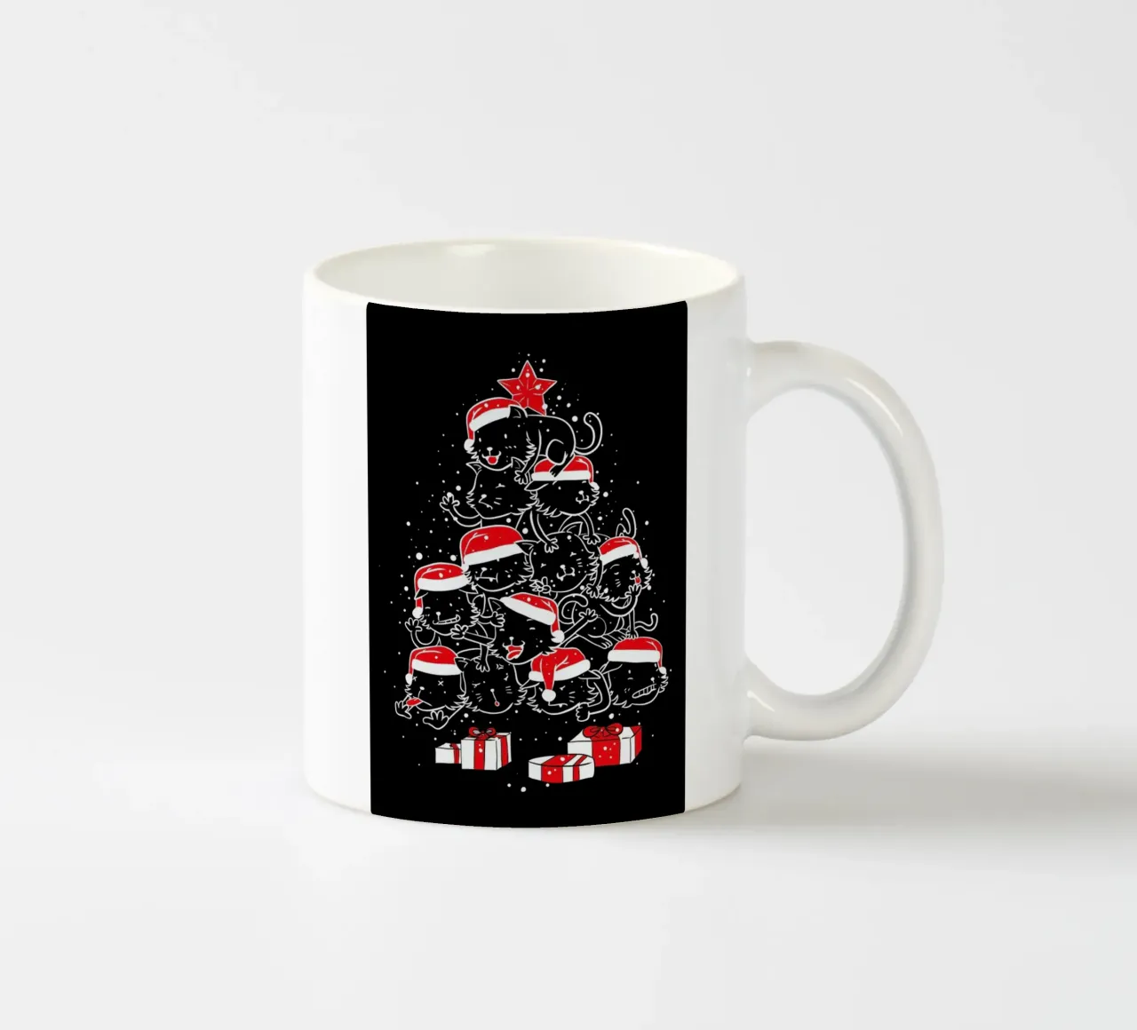 Pile Of Xmas Cats tazza in ceramica da Tobe Fonseca