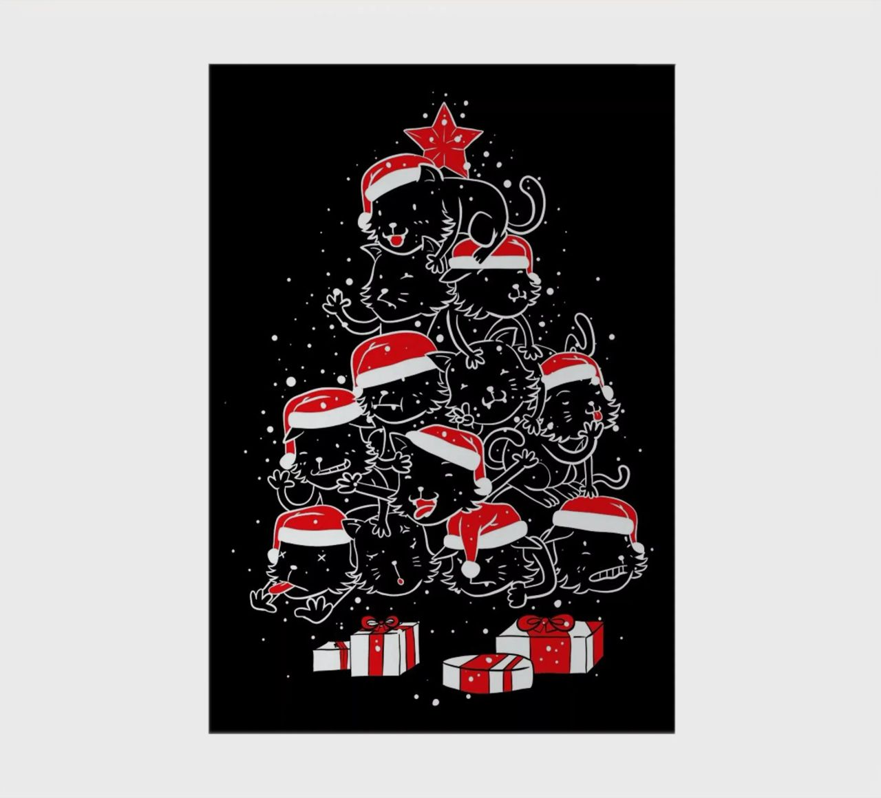 Pile Of Xmas Cats notebook by Tobe Fonseca