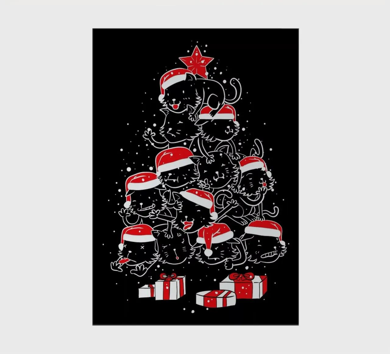 Pile Of Xmas Cats Notizbuch von Tobe Fonseca