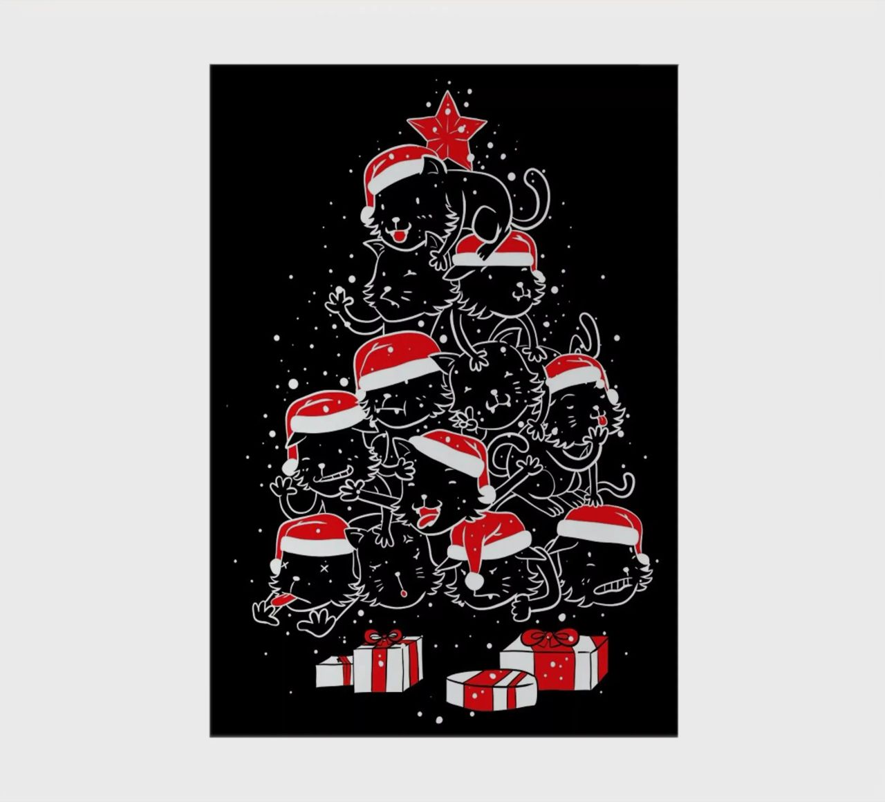 Pile Of Xmas Cats notebook by Tobe Fonseca