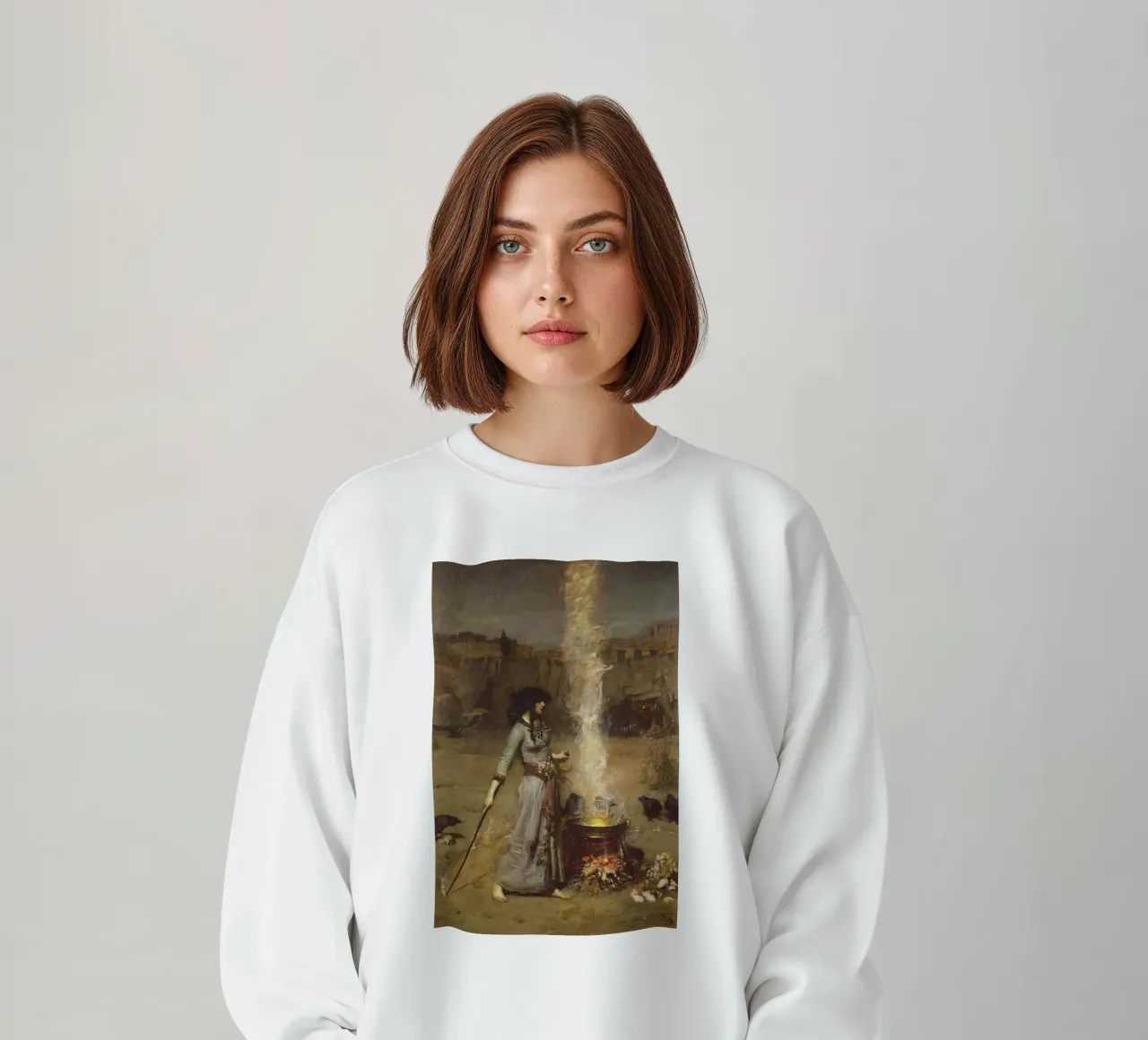John William Waterhouse - El círculo mágico sudadera de Timeless Artworks