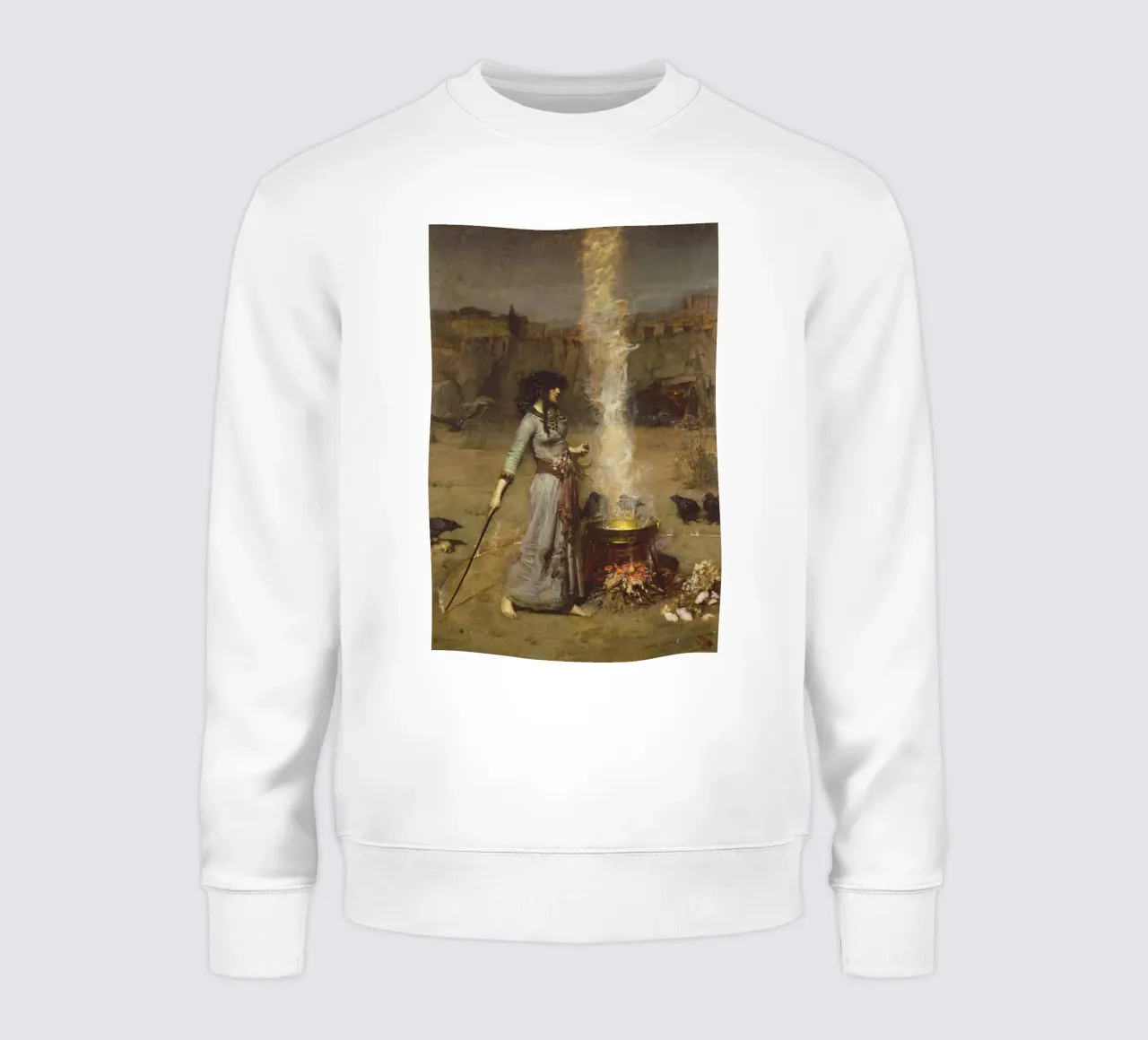 John William Waterhouse - El círculo mágico sudadera de Timeless Artworks