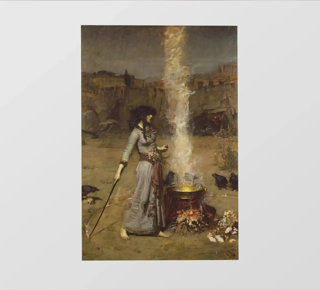 John William Waterhouse - The Magic Circle pvc cover by Timeless Artworks