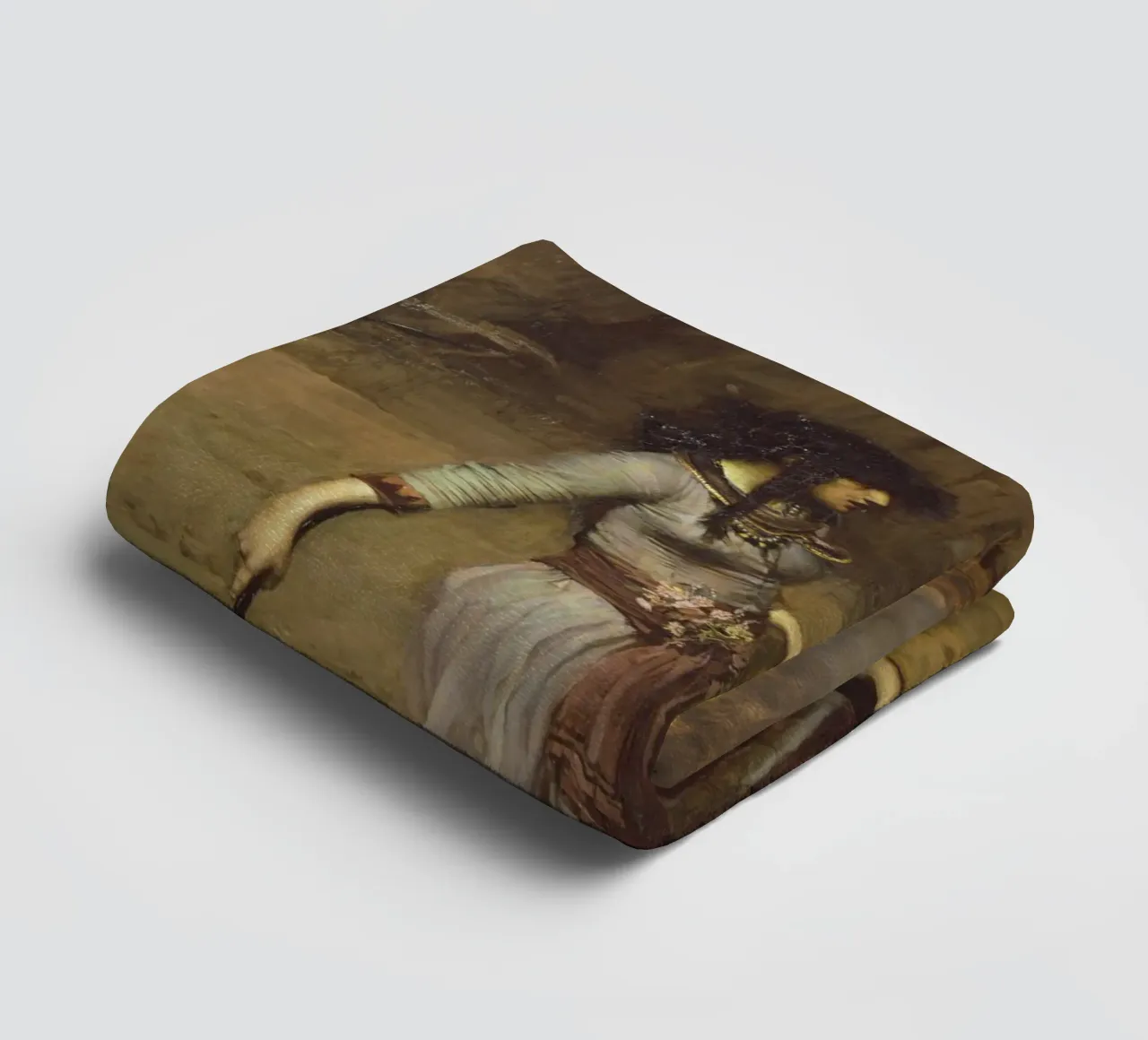 John William Waterhouse - Le cercle magique serviette de bain de Timeless Artworks