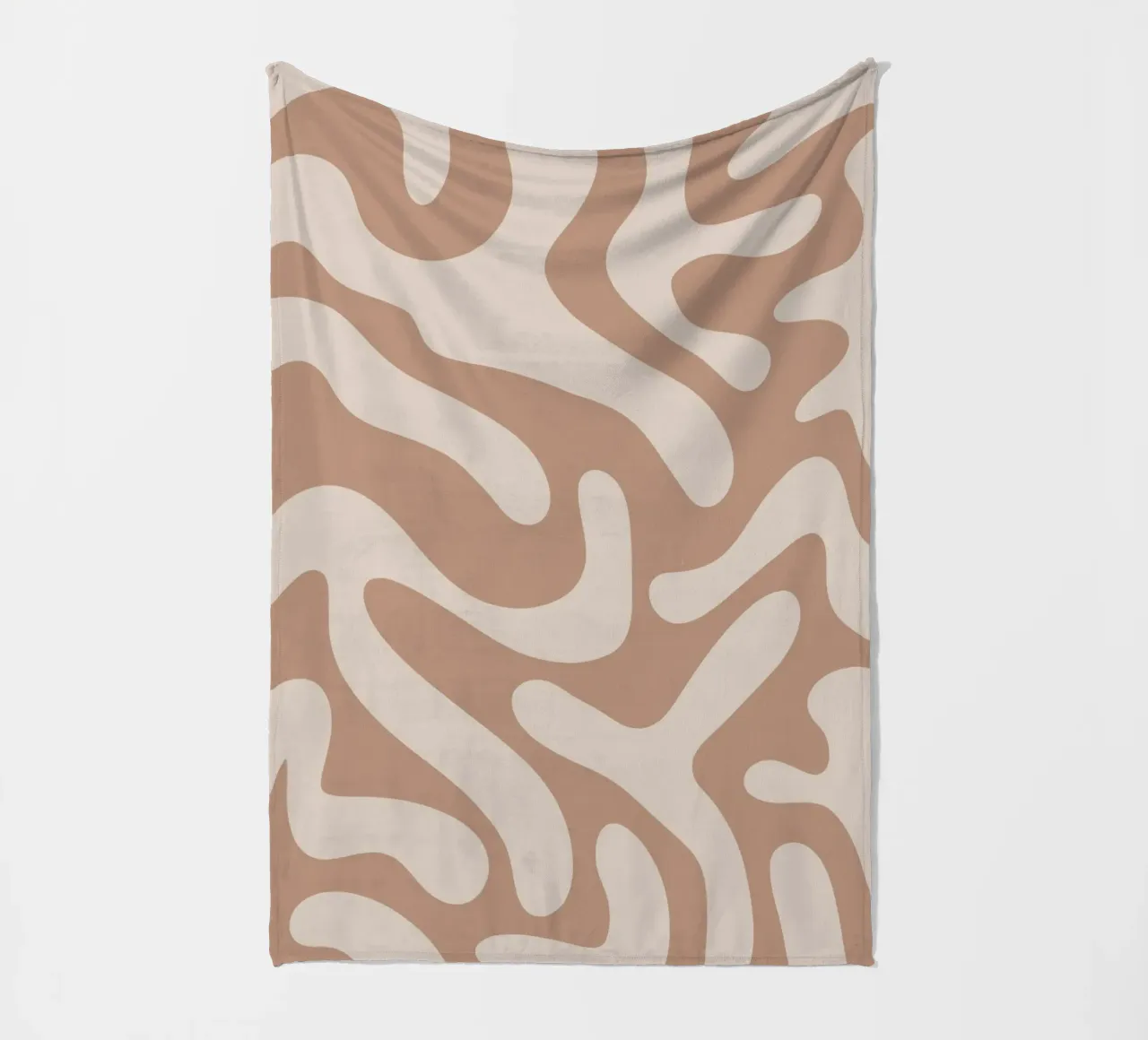 Abstract Mocha Tiger coperta in pile da BAINAI